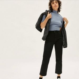 Everlane Cropped Straight Regular high waisted pant women's 14
